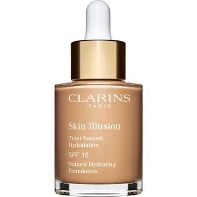 Clarins Skin Illusion Natural Hydrating Foundation rozświetlający podkład nawilżający SPF 15 odcień 110N Honey 30 ml