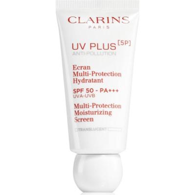 Clarins UV PLUS [5P] Anti-Pollution Translucent krem wielofunkcyjny nawilżający SPF 50 30 ml