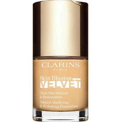 Clarins Skin Illusion Velvet podkład w płynie z matowym wykończeniem o działaniu odżywczym odcień 101W 30 ml