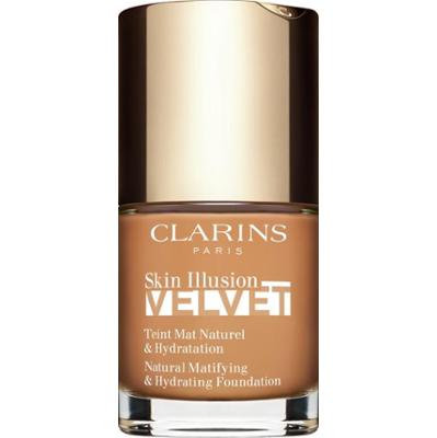 Clarins Skin Illusion Velvet podkład w płynie z matowym wykończeniem o działaniu odżywczym odcień 113C 30 ml