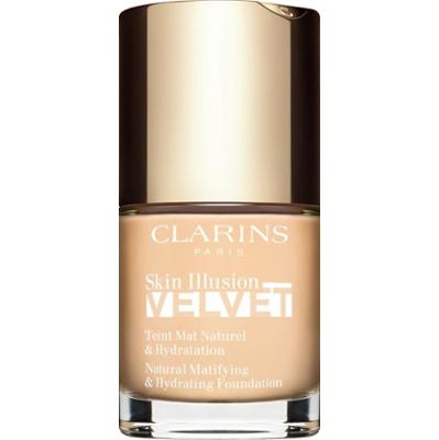 Clarins Skin Illusion Velvet podkład w płynie z matowym wykończeniem o działaniu odżywczym odcień 100.3N 30 ml