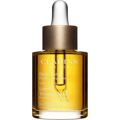 Clarins Lotus Treatment Oil olejek regenerujący o działaniu wygładzającym na dzień i na noc 30 ml