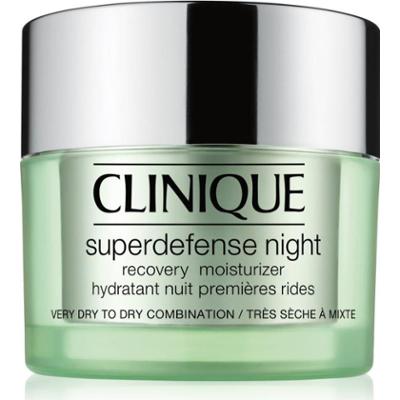 Clinique Superdefense™ Night Recovery Moisturizer nawilżający krem na noc przeciw pierwszym oznakom starzenia skóry 50 ml