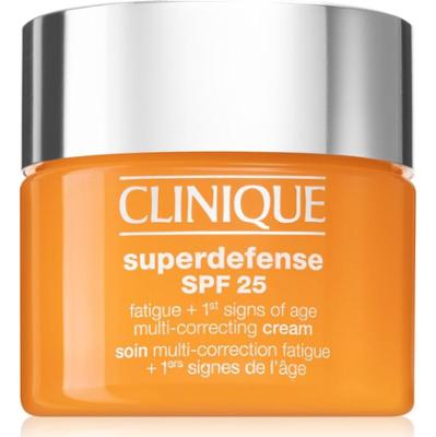 Clinique Superdefense™ SPF 25 Fatigue + 1st Signs Of Age Multi-Correcting Cream krem przeciw pierwszym oznakom starzenia do skóry tłustej i mieszanej