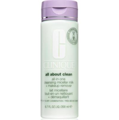 Clinique All About Clean™ All-in-One Cleansing Micellar Milk + Makeup Remover delikatne mleczko oczyszczające do skóry suchej i bardzo suchej 200 ml