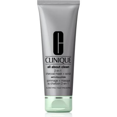 Clinique All About Clean™ 2-in-1 Charcoal Mask + Scrub oczyszczająca maseczka do twarzy 100 ml