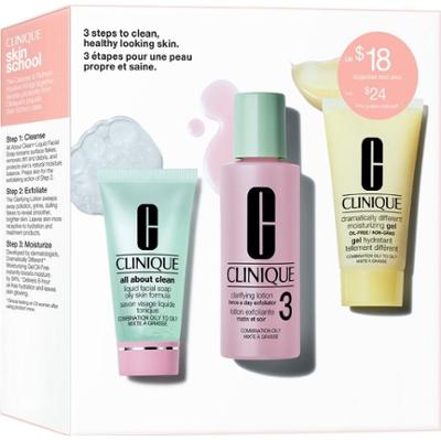 Clinique 3 Steps Skin Care Kit Skin Type 3 zestaw upominkowy do skóry tłustej i mieszanej