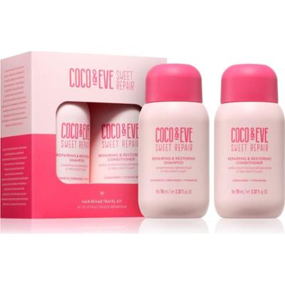 Coco & Eve Sweet Repair Hair Rehab Travel Kit zestaw podróżny do włosów zniszczonych i farbowanych 2x70 ml
