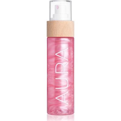 COCOSOLIS AURA Peptide Shimmer Spray spray nawilżający z brokatem z zapachem Strawberry Cheesecake 100 ml