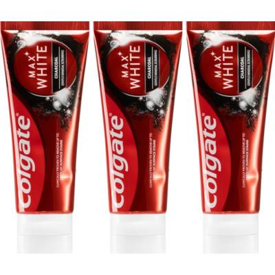 Colgate Max White Charcoal wybielająca pasta do zębów 3 x 75 ml
