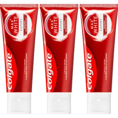 Colgate Max White Expert Original wybielająca pasta do zębów 3x75 ml