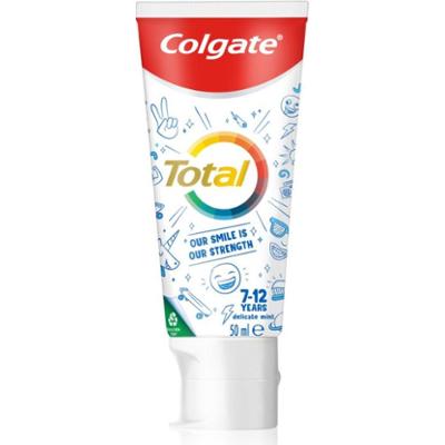 Colgate Total Junior Active Prevention Mild Mint pasta do dokładnego czyszczenia zębów i jamy ustnej dla dzieci 50 ml