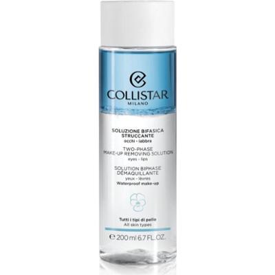 Collistar Cleansing Two-phase Make-up Removing Solution Eyes-Lips dwufazowy płyn do wodoodpornego demakijażu oczu i ust 200 ml