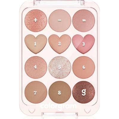 Colorgram Pin Point Eyeshadow Palette paleta cieni do powiek nadający doskonały wygląd odcień 01 Peach+Coral 9.9 g