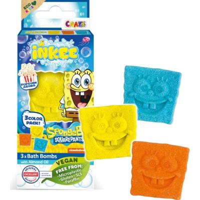 Craze INKEE SpongeBob kule do kąpieli dla dzieci 3x15 g