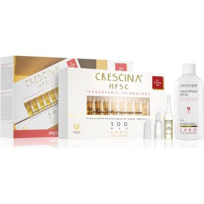 Crescina Transdermic 500 Re-Growth zestaw upominkowy dla wzmocnienia wzrostu włosów dla mężczyzn 500