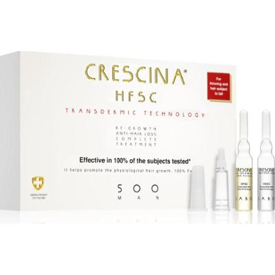 Crescina Transdermic 500 Re-Growth and Anti-Hair Loss pielęgnacja wspierająca porost włosów i zapobiegająca ich wypadaniu dla mężczyzn 20x3,5 ml