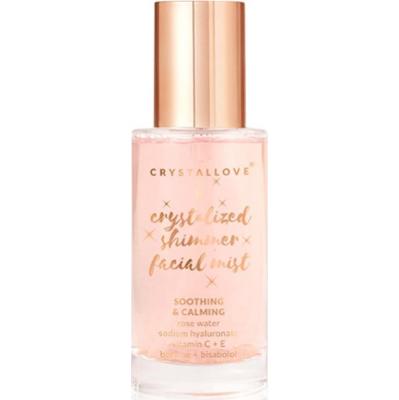 Crystallove Rose Quartz Shimmer Facial Mist mgiełka do twarzy z efektem rozświetlającym 100 ml