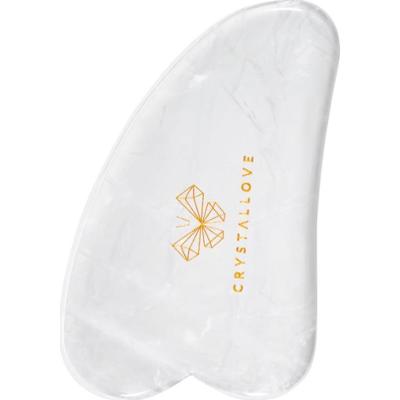 Crystallove Clear Quartz Gua Sha akcesoria do masażu 1 szt.
