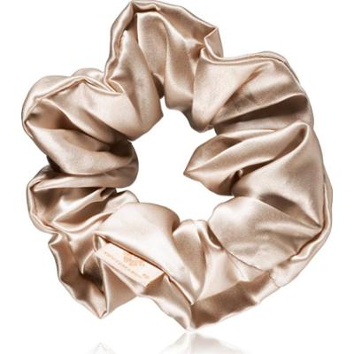 Crystallove Silk Scrunchie jedwabna gumka do włosów Gold 1 szt.