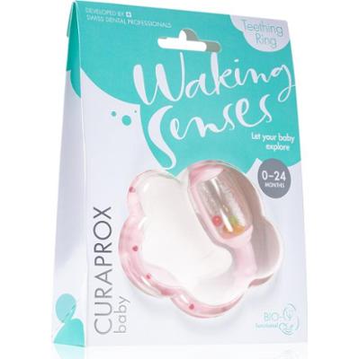 Curaprox Baby Waking Senses gryzak ze szczoteczką do masażu i grzechotką 1 szt.