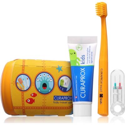 Curaprox Kids Travel Set zestaw podróżny do zębów, języka i dziąseł dla dzieci 1 szt.