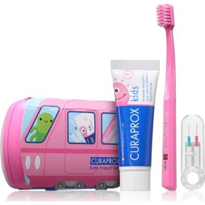 Curaprox Kids Travel Set zestaw podróżny do zębów, języka i dziąseł dla dzieci 1 szt.