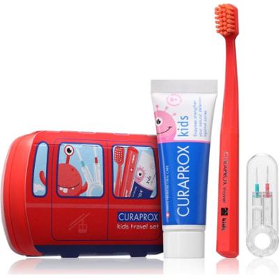 Curaprox Kids Travel Set zestaw podróżny do zębów, języka i dziąseł dla dzieci 1 szt.