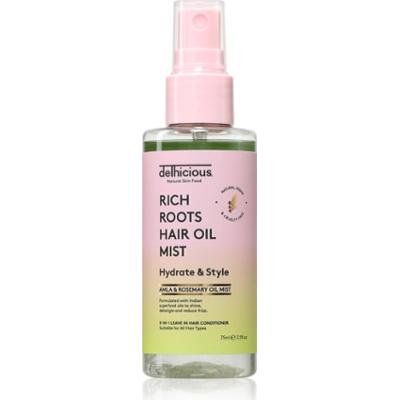 delhicious RICH ROOTS 5-in-1 Hair Oil Mist odżywka w sprayu bez spłukiwania 75 ml