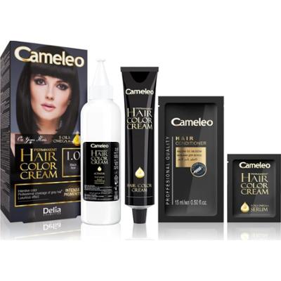 Delia Cosmetics Cameleo Omega trwała farba do włosów odcień 1.0 Black