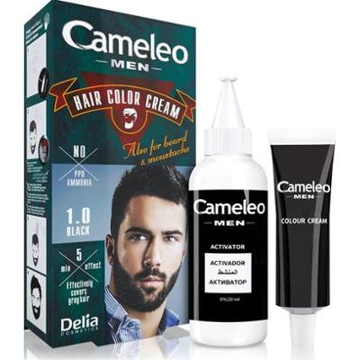 Delia Cosmetics Cameleo Men farba do włosów odcień 1.0 Black 30 ml