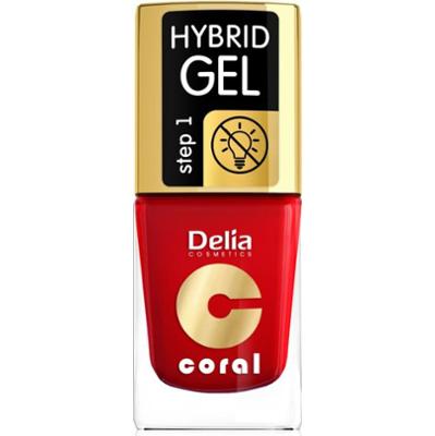 Delia Cosmetics Coral Nail Enamel Hybrid Gel lakier hybrydowy do paznokci odcień 01 11 ml