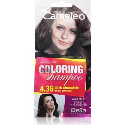Delia Cosmetics Cameleo Coloring Shampoo szampon tonujący do włosów odcień 4.36 Dark Chocolate 40 ml