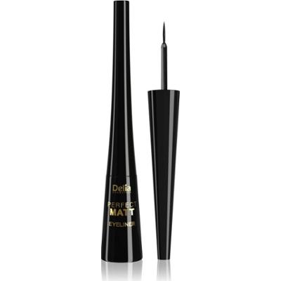 Delia Cosmetics Perfect Matt Shape Master eyeliner w płynie z matowym wykończeniem odcień Black 4 ml