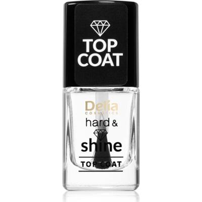Delia Cosmetics Hard & Shine lakier nawierzchniowy o długotrwałym efekcie 11 ml