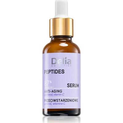 Delia Cosmetics Peptides serum przeciw starzeniu się skóry do twarzy, szyi i dekoltu 30 ml