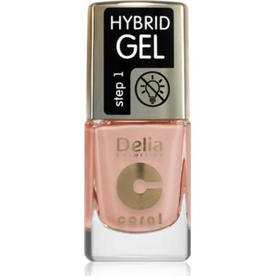 Delia Cosmetics Coral Nail Enamel Hybrid Gel lakier hybrydowy do paznokci odcień 136 11 ml