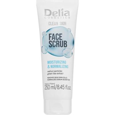 Delia Cosmetics Clean Skin nawilżający peeling do twarzy 250 ml