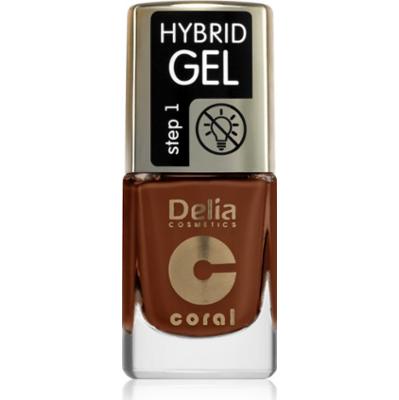 Delia Cosmetics Coral Nail Enamel Hybrid Gel lakier hybrydowy do paznokci odcień 144 11 ml