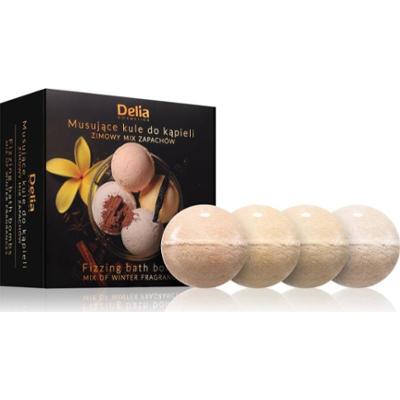 Delia Cosmetics Fizzing Bath Bombs Winter Mix zestaw upominkowy do kąpieli 4x100 g