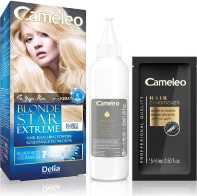 Delia Cosmetics Cameleo Blonde Star Extreme puder rozświetlający z keratyną 25 g