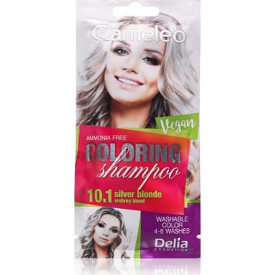 Delia Cosmetics Cameleo Coloring Shampoo szampon tonujący do włosów odcień 10.1 Silver Blonde 40 ml