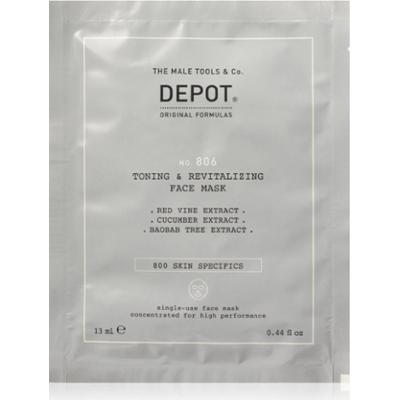 DEPOT 800 SKIN SPECIFICS NO. 806 TONING & REVITALIZING FACE MASK rewitalizująca maseczka do twarzy dla mężczyzn 12x13 ml