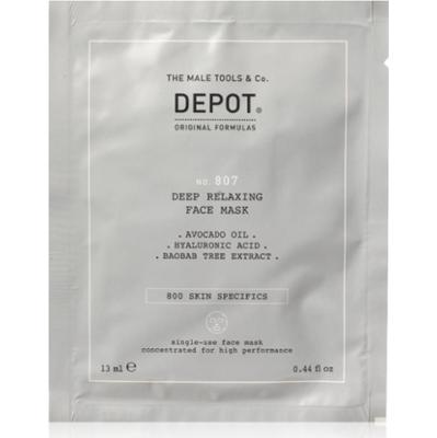 DEPOT 800 SKIN SPECIFICS NO. 807 RELAXING FACE MASK maseczka nawilżająco-kojąca dla mężczyzn 12x13 ml