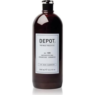 DEPOT NO. 108 DETOXIFYING CHARCOAL SHAMPOO szampon oczyszczająco-detoksykujący do wszystkich rodzajów włosów 1000 ml