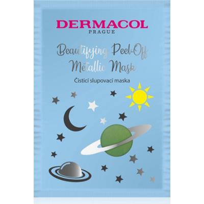 Dermacol Beautifying Peel-Off Metallic Mask maska złuszczająca głęboko oczyszczające 15 ml