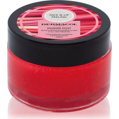 Dermacol Face & Lip Peeling Rhubarb peeling cukrowy do ust i policzków 50 ml