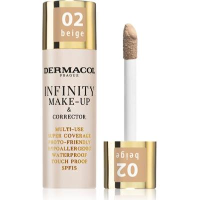 Dermacol Infinity podkład mocno kryjący SPF 15 odcień 02 Beige 20 g