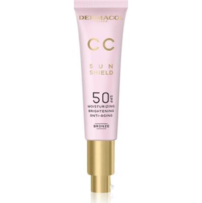 Dermacol CC Sun Shield krem CC o działaniu odmładzającym SPF 50 odcień Bronze 30 ml