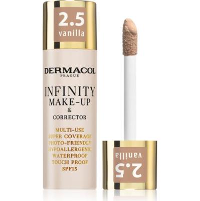Dermacol Infinity podkład mocno kryjący SPF 15 odcień 2.5 Vanilla 20 g